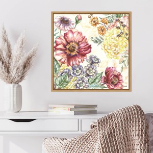 Amanti Art Wildflower Medley I by Tre Sorelle Studios Framed Canvas Wall Art Print - 1 of 4