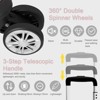 KTMBDW Luggage Set of 3 Hardside Suitcase Sets with TSA Lock, 4 Spinner Wheels, ABS Lightweight Trolley Travel Case for Business Trip,Smoky (20/24/28) - 4 of 4