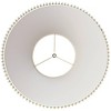 Springcrest Set of 2 Knife Pleat Empire Lamp Shades Beige Large 10.75" Top x 22" Bottom x 15.5" High Spider with Harp and Finial - 4 of 4