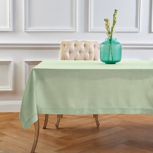 Solino Home Linen Tablecloth | Classic Hemstitch - 1 of 4