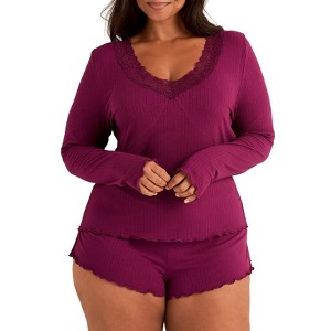 Adore Me Women's Brooks PJ Sleepwear - 1 of 4