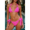 Moda Minx 'Antigua' Hot Pink Triangle Bikini Top - 4 of 4