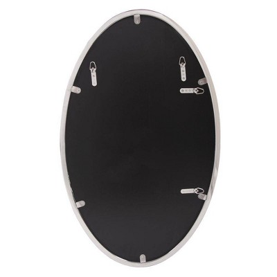 Elegant Simone 20" x 34" Oval Stainless Steel Trim Mirror