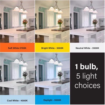 Feit Electric White Dimmable Color Changing LED Light Bulb 2-Pack
