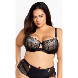 Women's Plus Size Renay Contour Bra - black | CITY CHIC - 1 of 4