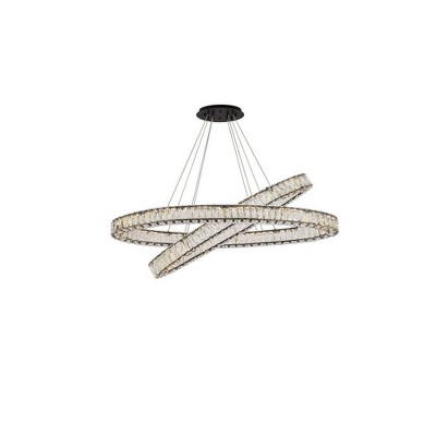 Elegant Lighting Monroe 2 - Light Pendant in  Black