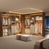 FURNIinspire Garment Racks Closet Organizer, High Capacity Wardrobe Rack With 3 Drawers, Shelves, Expandable Hanger Rods, Brownr, 96"*16"*75" - 2 of 4