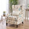 Wingback Recliner Chair with Nailhead Trim,Upholstered Push Back Accent Chair with Birch Wood Legs for Living Room or Bedroom-Maison Boucle - 2 of 4