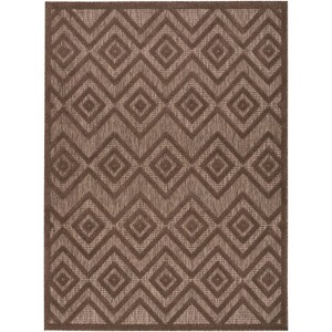 Nourison Versatile Solid Diamond Indoor Outdoor Flatweave Area Rug - 1 of 4