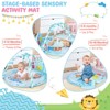 Baby Gym Baby Play Mat Kick and Play Piano Gym w/ 5 Hanging Sensory Toys Pink\Blue - 4 of 4