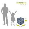 Majestic Home Goods,Cube Pouf Athens - 2 of 4