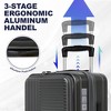 YONWAY 3 Piece Luggage Set, Expandable Hardside Carry-On Luggage, with front opening, with TSA lock & Spinner Wheels, for Travel - 4 of 4