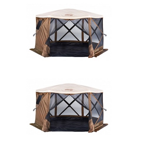 Clam Quick Set Escape Sky Camper Portable Gazebo Canopy Shelter W Floor 2 Pack Target