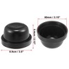 Unique Bargains Car Rubber Housing Seal Caps Headlight Dust Cover 2Pcs - 3 of 4