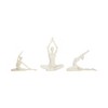 Decorative Yoga Sculptures for Home Decor – Set of 3 Figurines in Seated and Stretching Poses – Modern Statues for Home Décor - 2 of 4