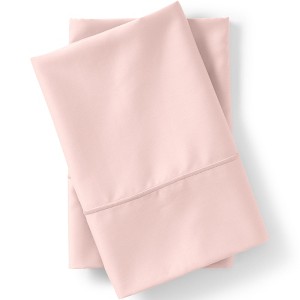 Lands' End 400 Thread Count Premium Supima Cotton No Iron Sateen Pillowcases - 1 of 2