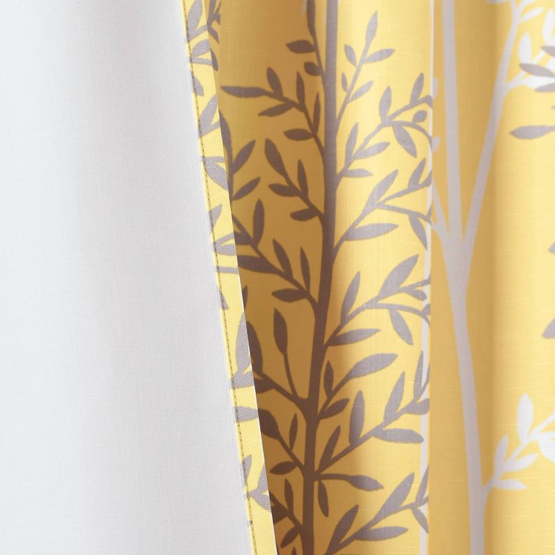 Linear Tree Insulated Blackout Window Curtain Panels - Lush Décor, 6 of 8