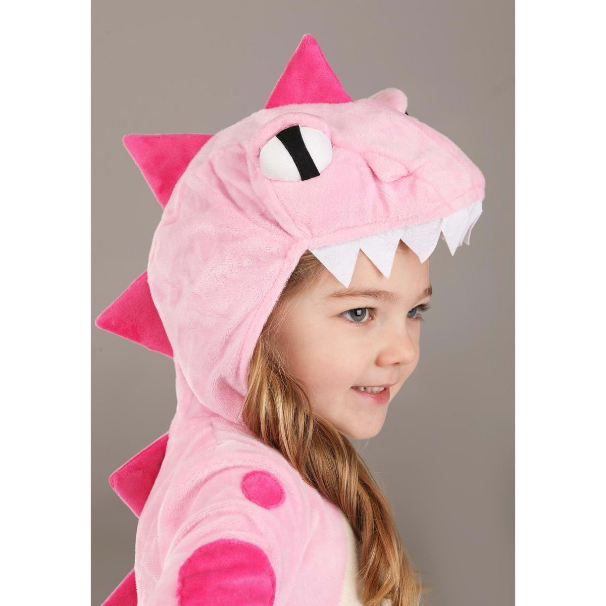 HalloweenCostumes.com Girl's Pink Dinosaur Jumpsuit - thumbnail 3