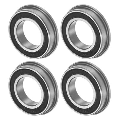 Unique Bargains Chrome Steel Rubber Shielded Flanged Ball Bearing