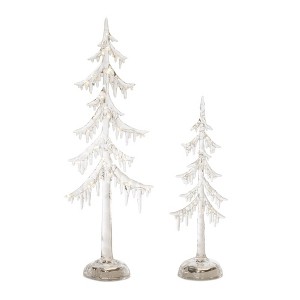 LED Acrylic Dripping Pine Tree (Set of 2) - 1 of 3