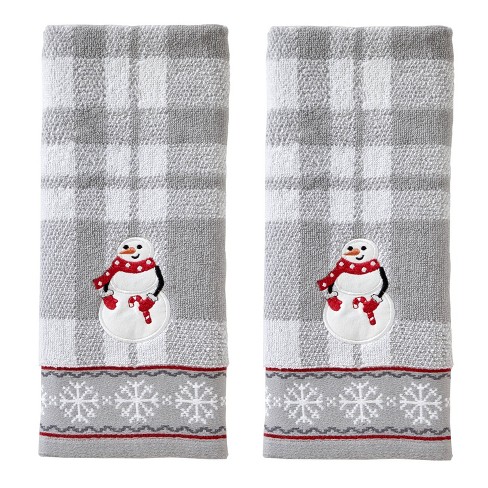 Real Living Alloy Gray Snowflake 4-Piece Towel Set