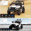 Red 12V Kids Ride On Car With Parental Remote Control Bluetooth Led Lights Music And Three Speed Modes For Toddlers Red - 3 of 4
