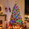Yaheetech 6Ft/7.5Ft/9Ft Pre-lit Flocked Artificial Christmas Tree - 2 of 4