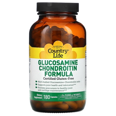 Country Life Glucosamine Chondroitin Formula, 180 Capsules