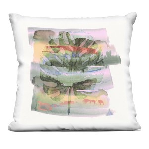 Stupell Industries Tropical Dream Pastel Monstera Indoor Decorative Throw Pillow, 18 x 18 - 1 of 3