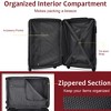 Lyngins Expandable 28 Inch ABS Hard Shell Luggage, Checked Suitcase/Away Luggage, TSA Approved 3-Dial Lock, Quiet Double Universal Wheels - 4 of 4