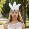 Unique Bargains Women's Feather Elastic Band Headband 1 Pc - 2 of 4
