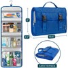 PAVILIA Travel Hanging Toiletry Bag Women Men, Large Capacity Makeup Kit, Waterproof Cosmetic Storage Organizer Case - 2 of 4