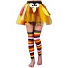 Joyfy Women's Thanksgiving Turkey Tutu Skirt & Socks Set, Thanksgiving Outfit Turkey Sock Holiday Tutus, Girls Cosplay Party Accessories - 3 of 4