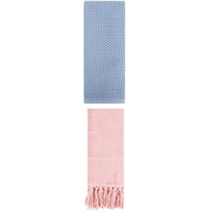 REGALWOVEN 2 Packs Cotton Soft Absorbent Tassels and Waffle Hand Towel - 1 of 4