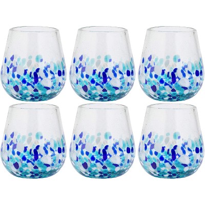 University of Delaware Blue Ombre Stemless Wine Glasses
