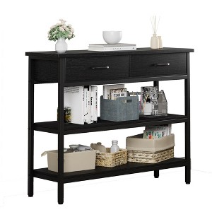 Whizmax Console Table with Drawer, 3-Tier Entryway Table with Storage Shelves, Console Table, Sofa Table, for Living Room, Hallway, Entryway - 1 of 4