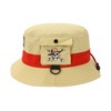 One Piece Live Action Straw Hat Pirate Adult Tan Bucket Hat With Side Pocket - 4 of 4