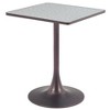 Zuo Spot Bistro Table Gray And Bronze - 4 of 4