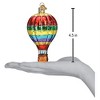 Old World Christmas Blown Glass Ornament for Christmas Tree, Vibrant Hot Air Balloon - 4 of 4
