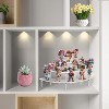 Wikineon Acrylic Risers Display Stand - 3 Tier Clear Step Display Riser- Half Moon Cupcake Dessert Stand for Display Or Collections - 4 of 4