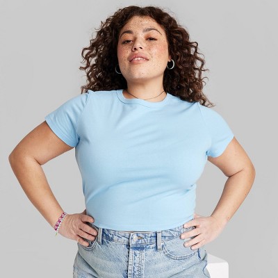 Pale blue t shirt 2024 women's