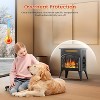 ZAFRO Electric Fireplace Heater 17" , Different Flame Effects, Adjustable Brightness and Heating Mode, Overheating Safe Design - 4 of 4
