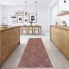 Washable Solid Jacquard Area Rug - Non-Slip Foldable Low Pile Carpet for Bedroom, Living Room, Nursery, Contemporary Throw Rug - 2 of 4