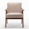 NixBex Mid-Century Modern Accent Chair with Microfiber Upholstery and Solid Wood Frame Comfy Chair Lounge Chair for Living Room, Bedroom - 2 of 4