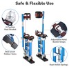 Yescom 16"-24" Drywall Stilts Adjustable Aluminum Painting Tool with Leg Pads Protection for Painter Taping Cleaning Costume Show Blue YES0538 - 4 of 4