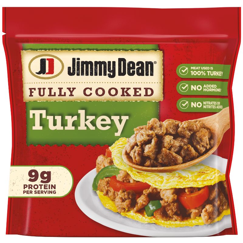 Jimmy Dean Fully Cooked Turkey Sausage Crumbles - 9.6oz, 1 of 8