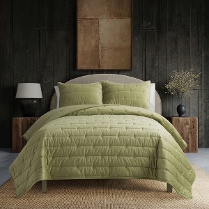 Indigo Road by Egypt Sherrod Malone Luxe Channeled Velvet Quilt Set - 1 of 4