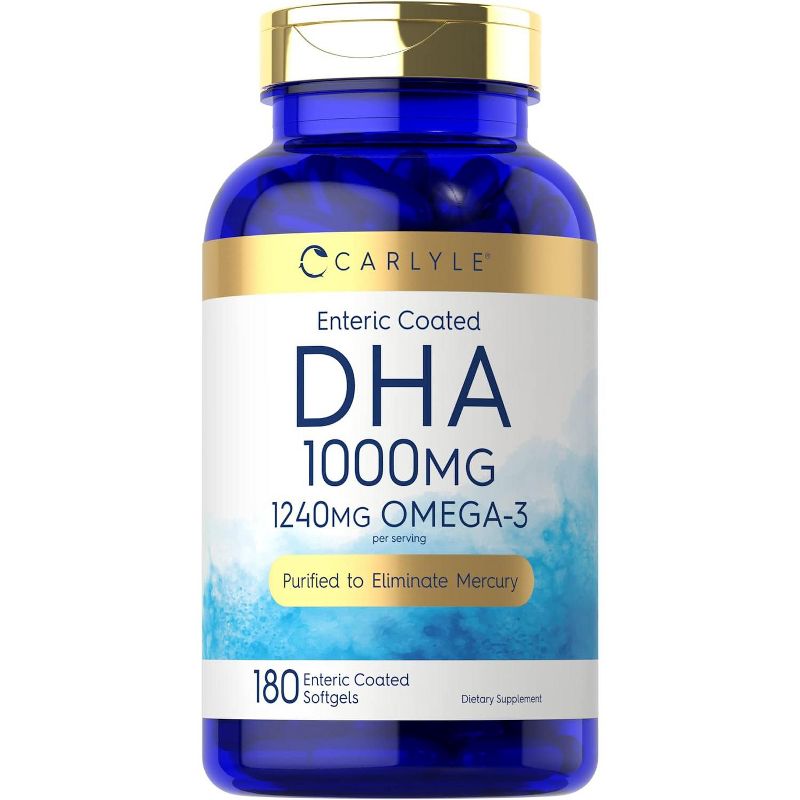 Carlyle DHA Supplement 1000 mg | 180 Softgels, 1 of 4
