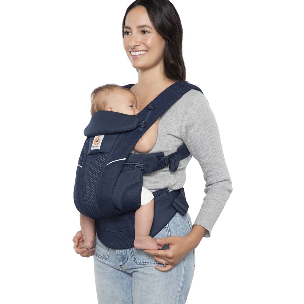 Ergobaby Omni Breeze All Carry Positions Breathable Mesh Baby Carrier for Newborn to Toddler - Midnight Navy -  89289267