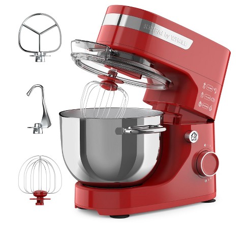 HOMCOM Stand Mixer with Splash Guard, Electric Hand Mixer Set with
